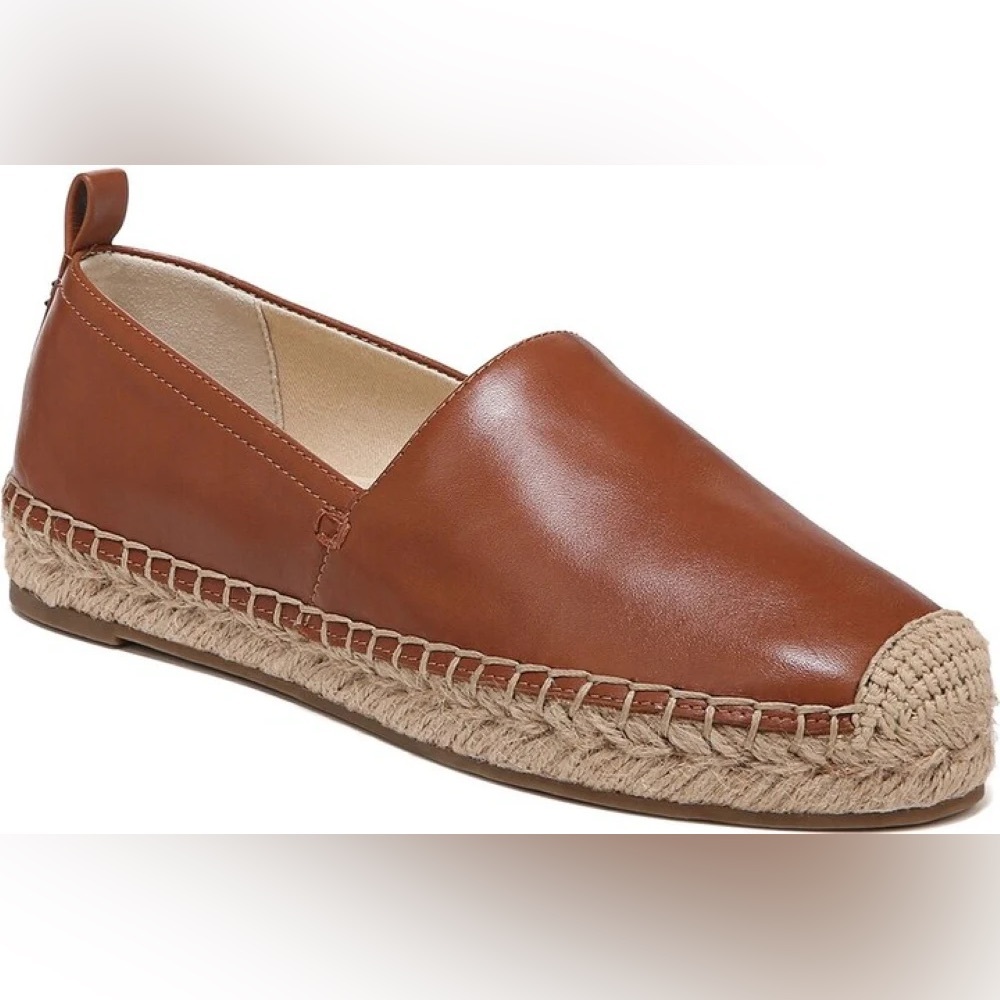 Sam Edlleman Khlo Tan Leather Espadrille Flats
